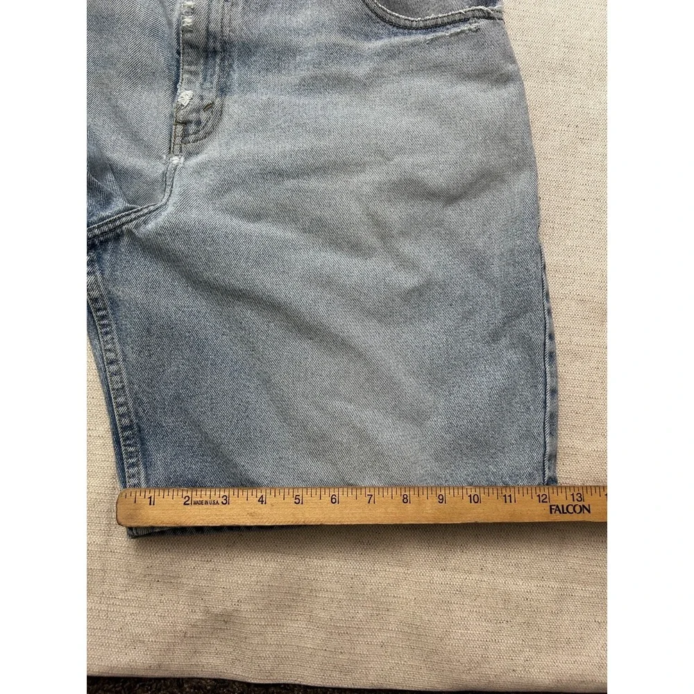 Britannia Vintage Denim Shorts Men's 38 Light Wash 100% Cotton Casual Jean Short